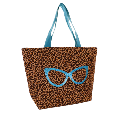 BORSA MARE L BE GLAM LEO TURCHESE