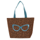BORSA MARE L BE GLAM LEO TURCHESE